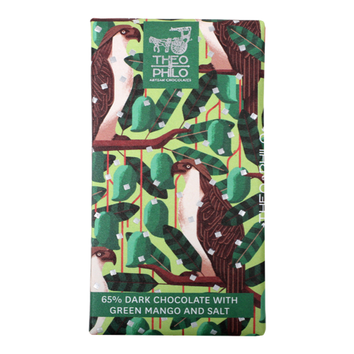 Theo & Philo 65% Dark Chocolate with Green Mango and Sea Salt