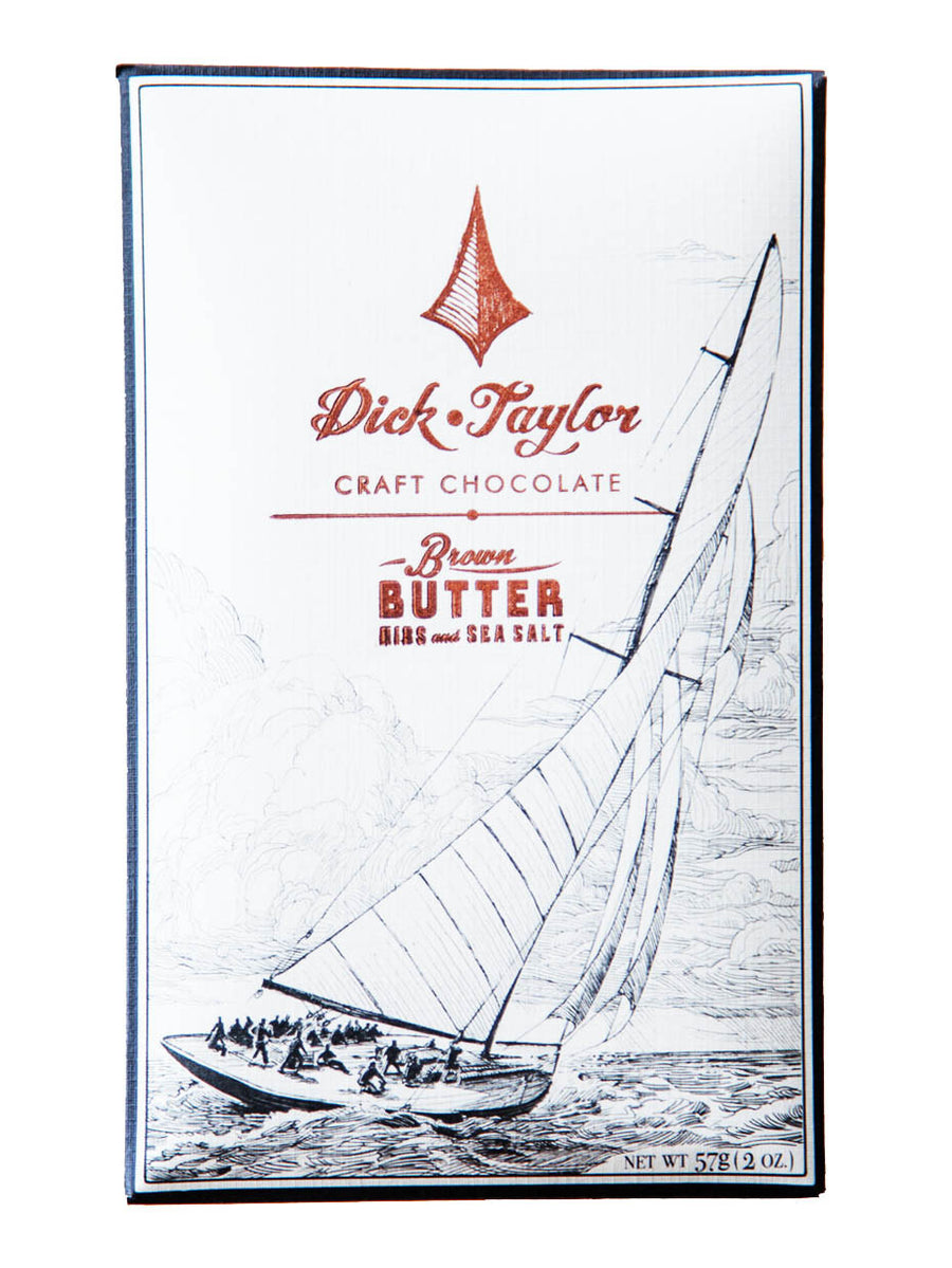 Dick Taylor Dark Chocolate with Brown Butter, Nibs and Sea Salt