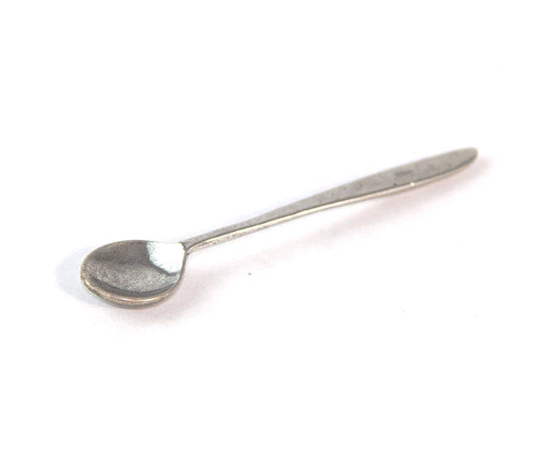 The Meadow Pewter Salt Spoon - Round Tip