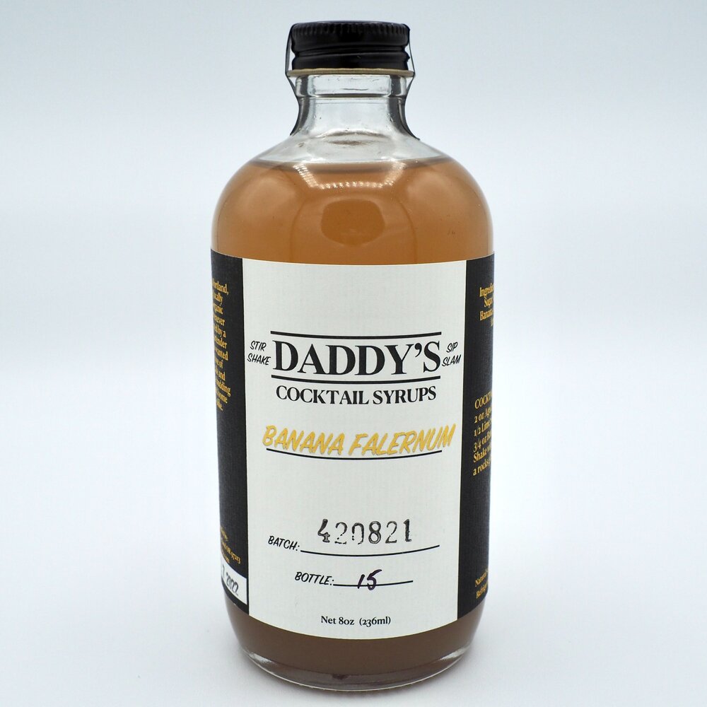 Daddy's Cocktail Syrups Banana Falernum Simple Syrup