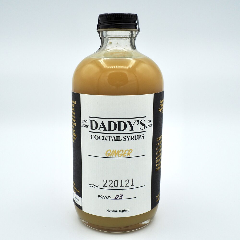 Daddy's Cocktail Syrups Ginger Simple Syrup