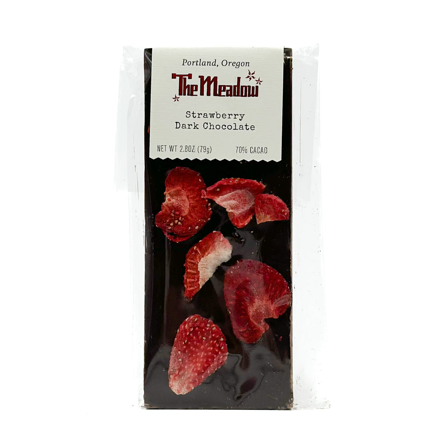 The Meadow Dark Chocolate with Strawberries