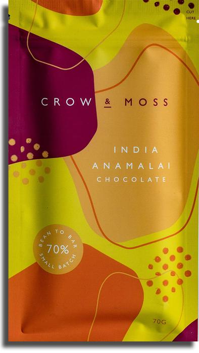 Crow & Moss 70% India Anamalai Dark Chocolate