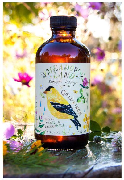 Meadowland Goldfinch Honey Vanilla Chamomile Syrup