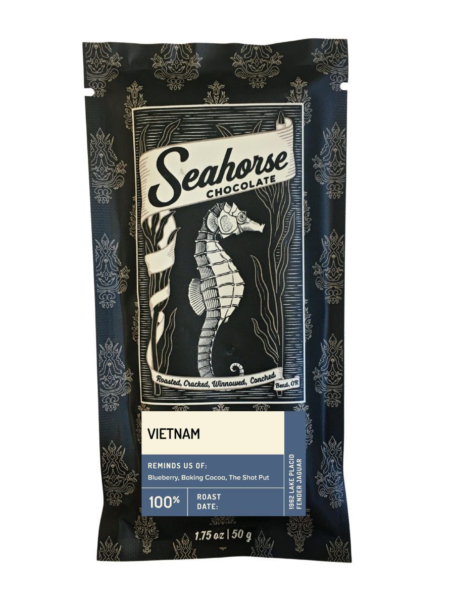 Seahorse Vietnam Ben Tre 100% Dark Chocolate