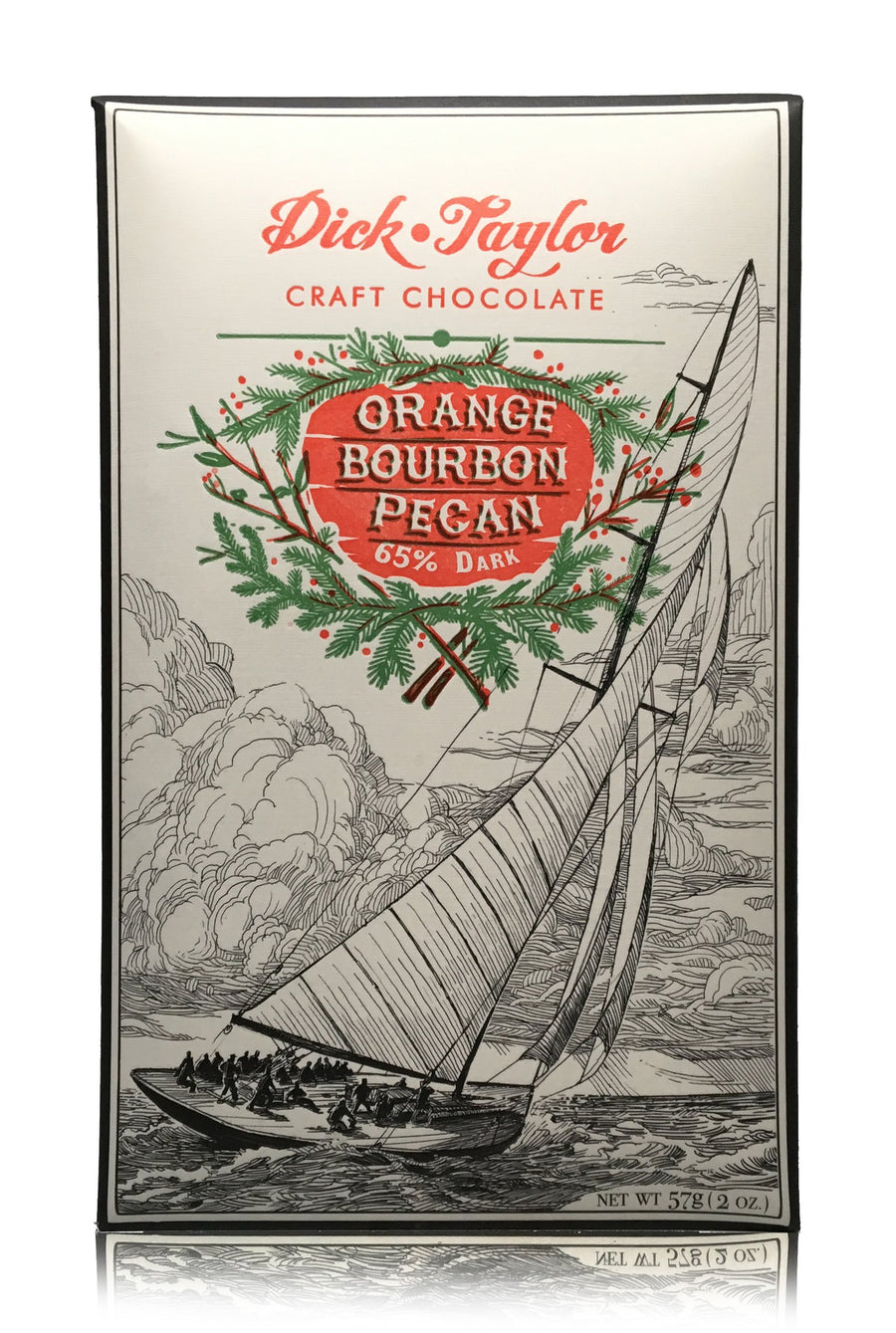 Dick Taylor 65% Dark Chocolate with Bourbon, Orange and Pecan