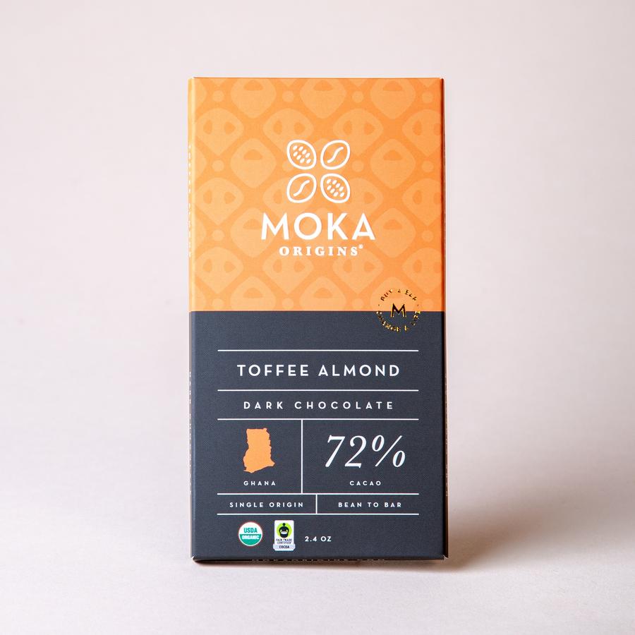 Moka Origins 72% Dark Chocolate with Toffee and Almond