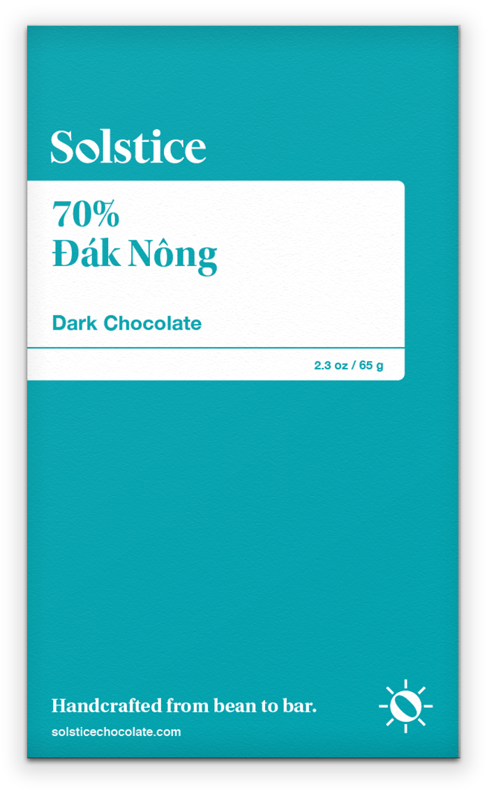 Solstice 70% Dak Nong Vietnam Dark Chocolate