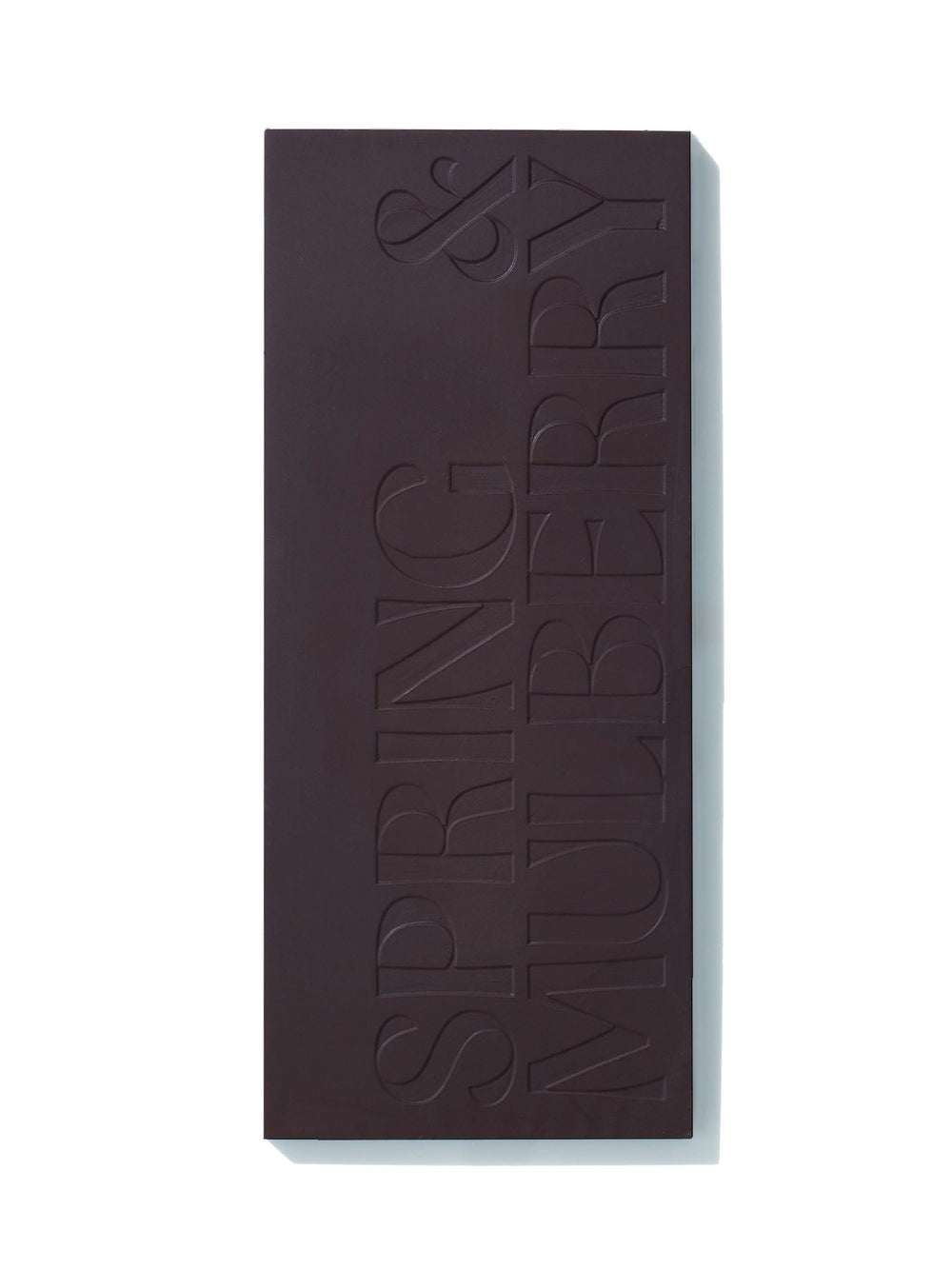 Spring and Mulberry Suhum Ghana 71% Dark Chocolate unwrapped