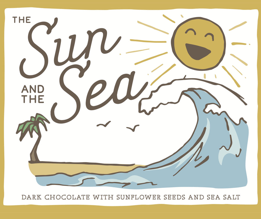 Only Child The Sun and the Sea Dark Chocolate with Sunflower Seeds and Sea Salt