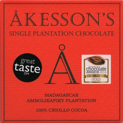 Akesson Criollo 100% Dark Chocolate