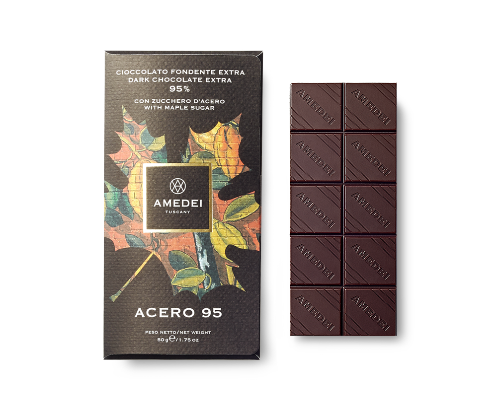 Amedei Acero 95% Dark Chocolate with Maple Sugar