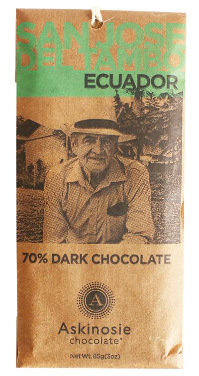 Askinosie Ecuador Del Tambo 70% Dark Chocolate