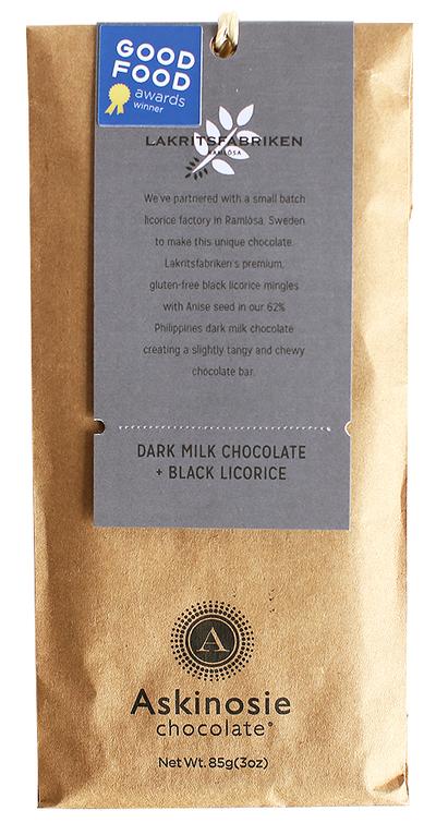 Askinosie Dark Milk Chocolate with Black Licorice
