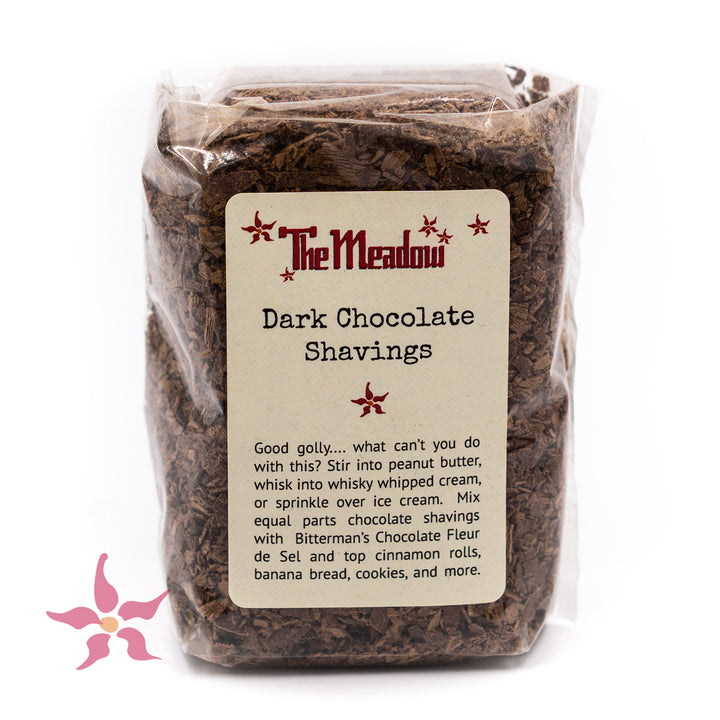 The Meadow Dark Chocolate Shavings for Drinking Chocolate, Desserts and More
