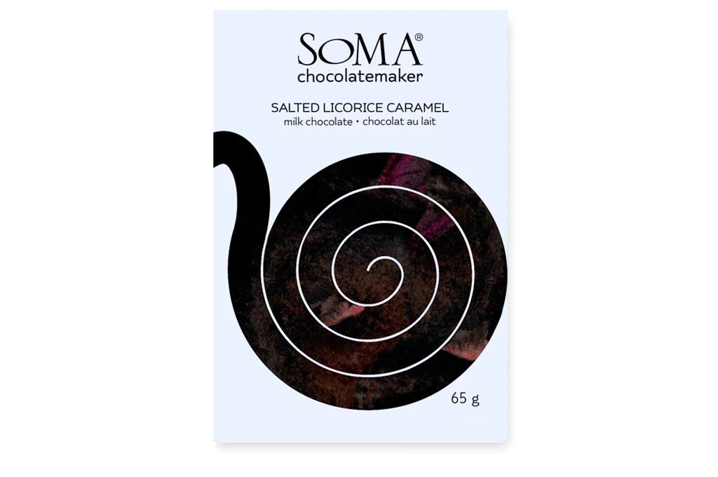 Soma Milk Chocolate with Salted Licorice Caramel
