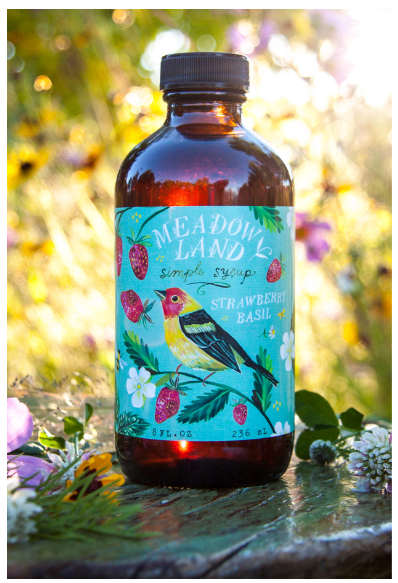 Meadowland Tanager Strawberry Basil Syrup