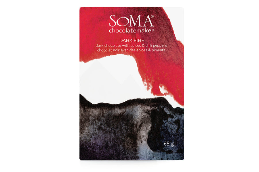 Soma "Fire" Dark Chocolate with Cinnamon, Ginger and Red Chiles