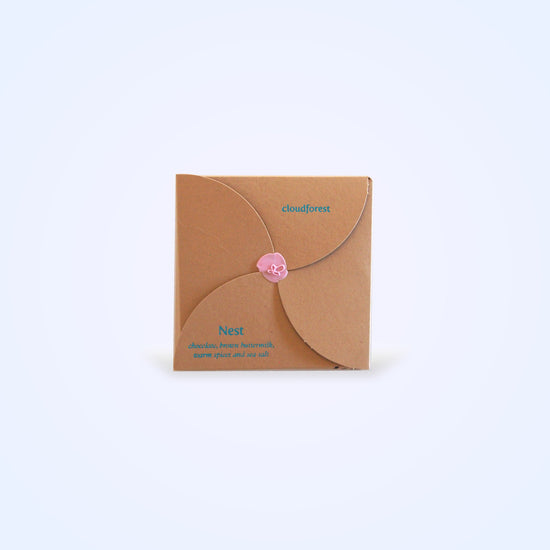 Cloudforest Nest Milk Chocolate with Brown Buttermilk, Almonds, Warm Spices, and Sea Salt