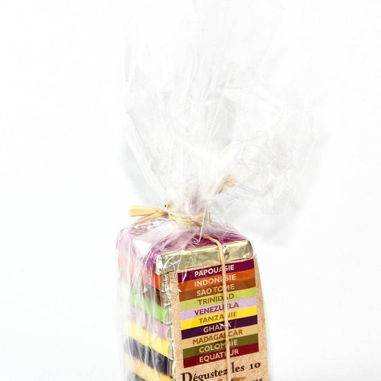 Pralus Pyramide des Tropiques - Set of 10 Dark Chocolates mini