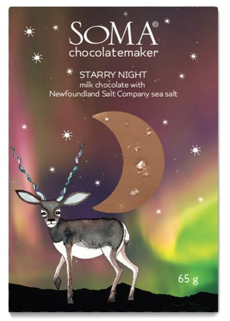 Soma Starry Night Milk Chocolate with Newfoundland Sea Salt