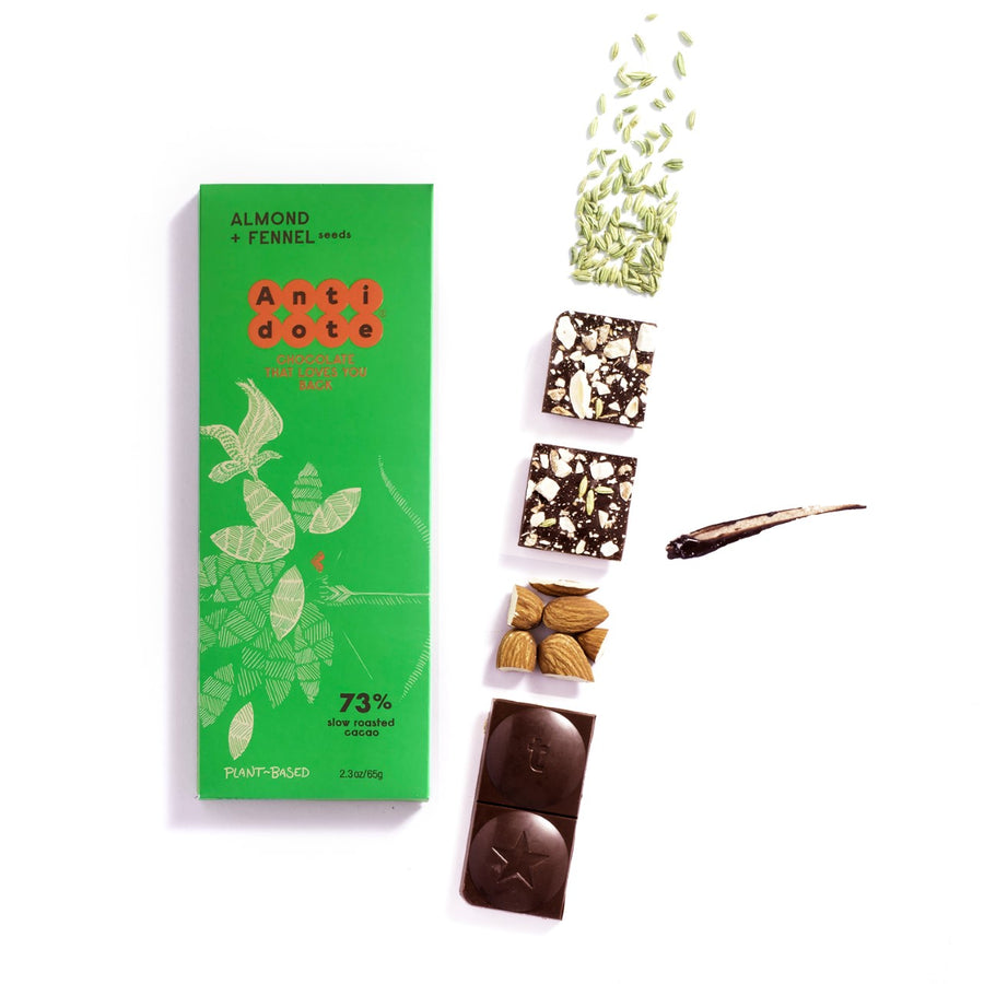 Antidote Dark Chocolate with Almond and Fennel